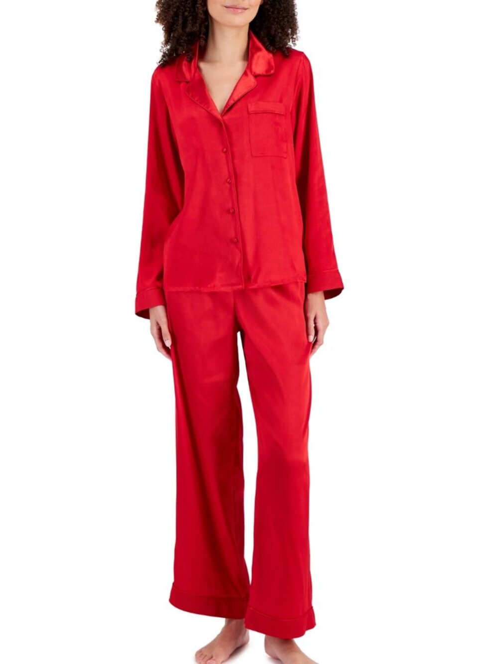 #2448 INC International Concepts Womens Red PJS